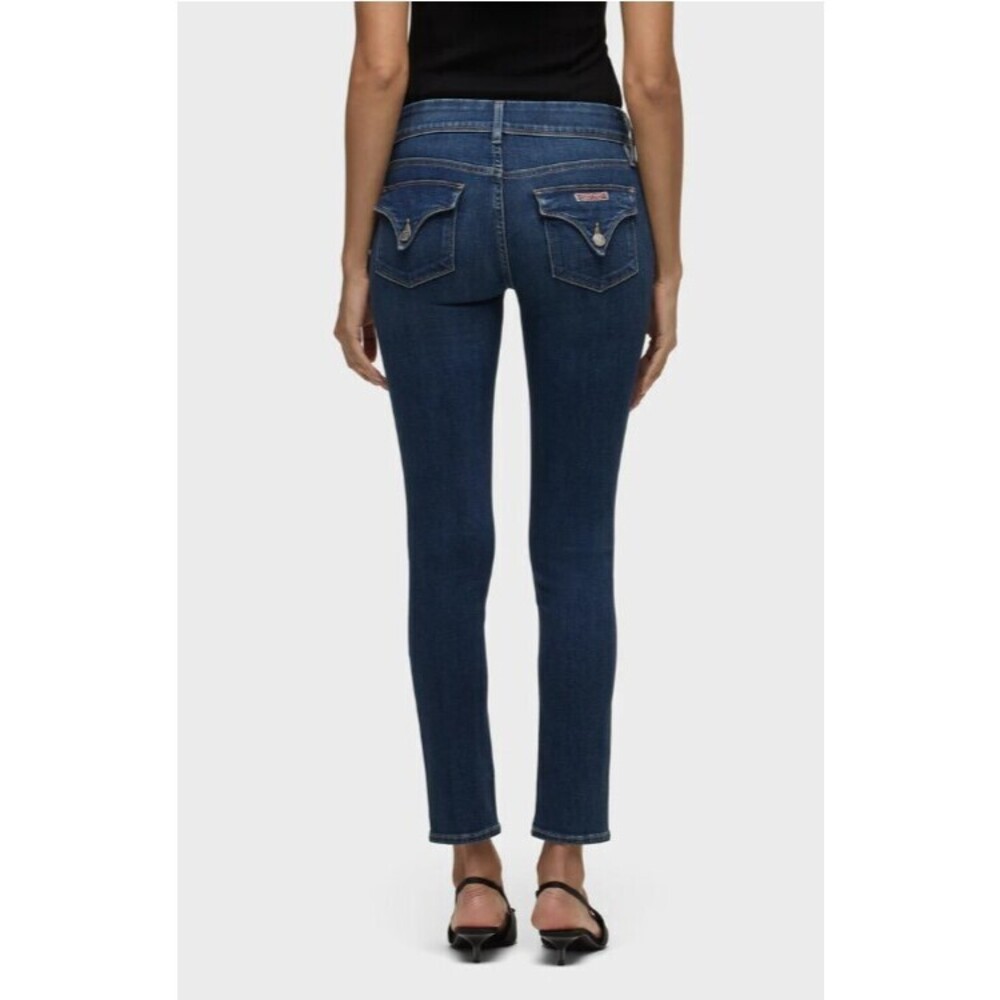 HUDSON COLLIN FLAP SKINNY JEANS BERG DARK WASH SIZE 28 LOW RISE NWOT